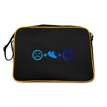Bobsleigh Piste Bobsleigh Hommes Bobsleigh Femmes - Sac Retro - noir/or - Dos