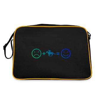 Equestrian Men's Equestrian Racing - Retro Bag - black/gold - Back