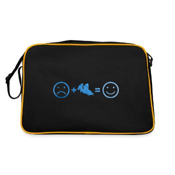 Women's bobsleigh two-man bobsleigh men's bobsleigh track - Retro Bag - black/gold - Back