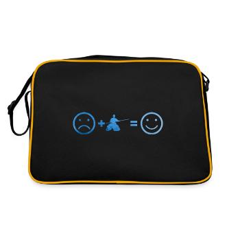 Aikidoka Femmes Aïkido Arts Martiaux - Sac Retro - noir/or - Dos