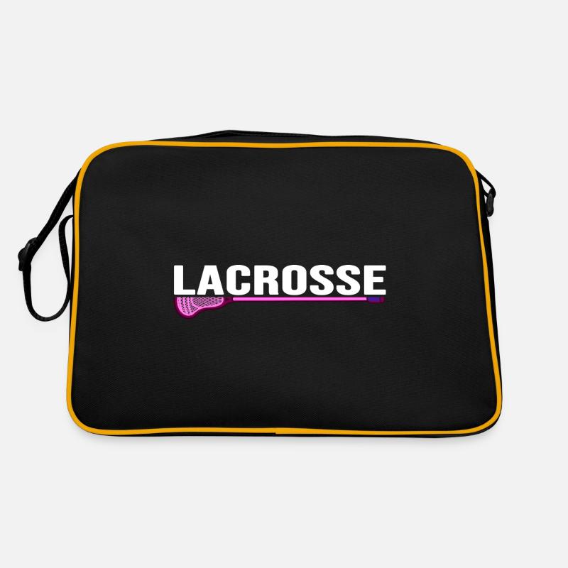 Lacrosse Lacrosse Racket Lacrosse Player Retro Bag