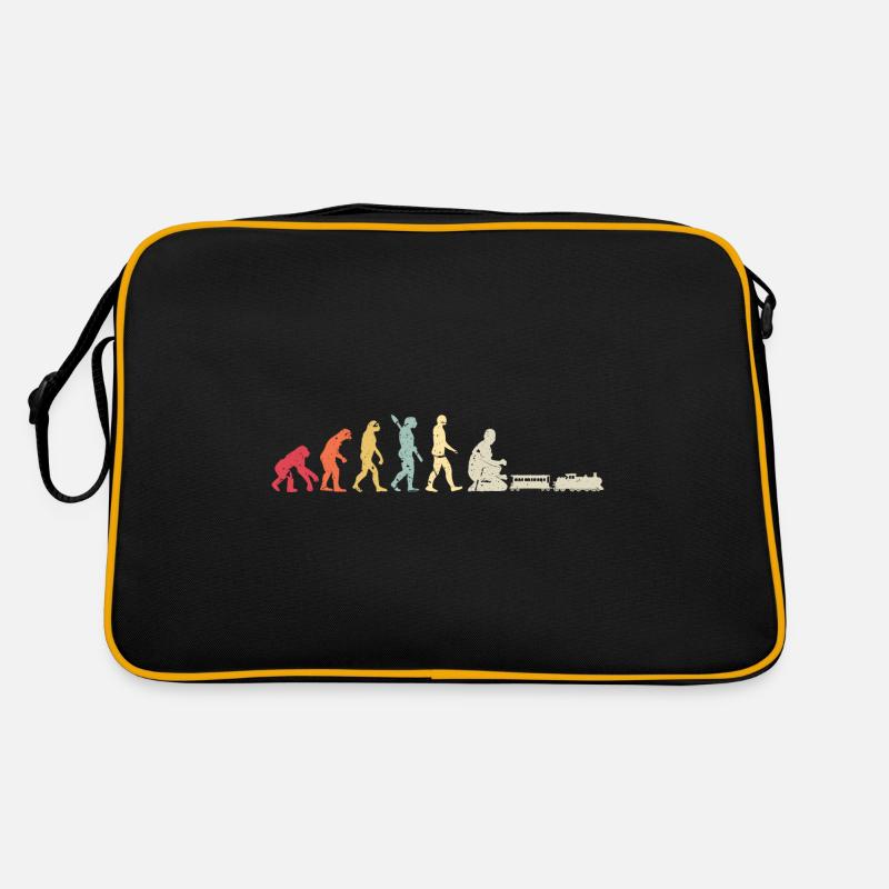 Evolution of Human Train Model Railway Retro Bag
