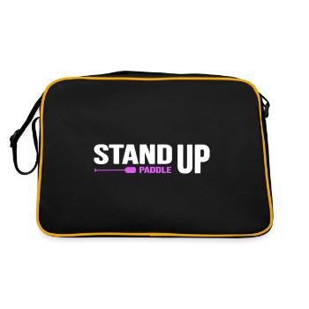 stand up paddle SUP paddle motivation stand up - Retro Bag - black/gold - Back