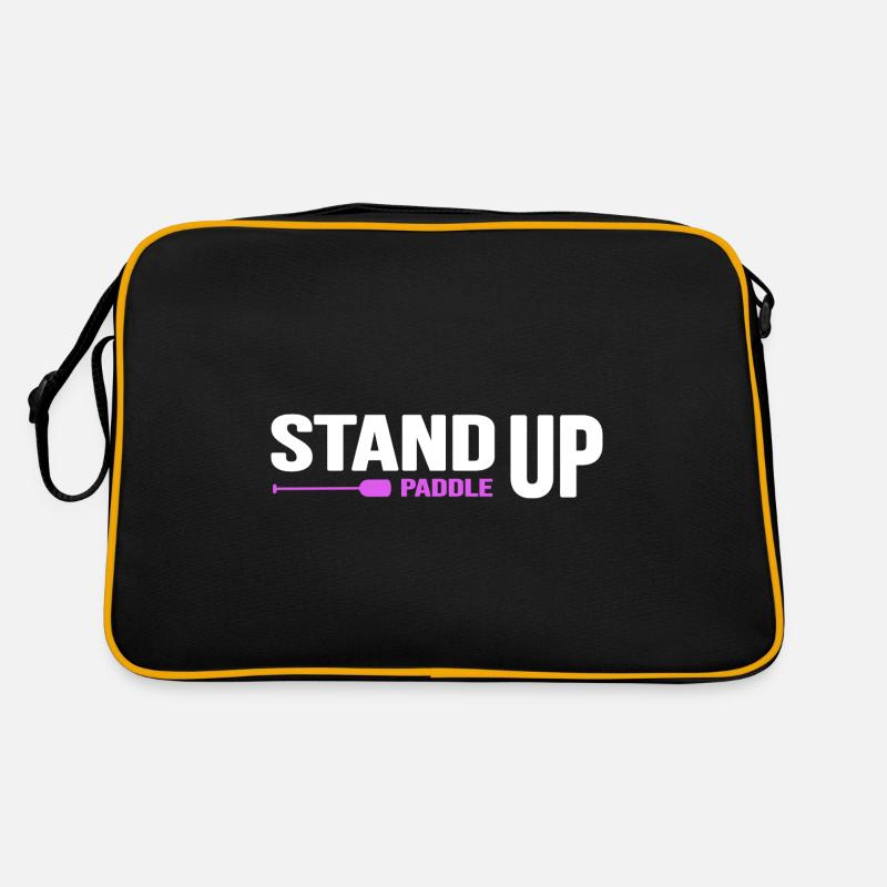 stand up paddle SUP Paddel Motivation Stand Up Retro Tasche