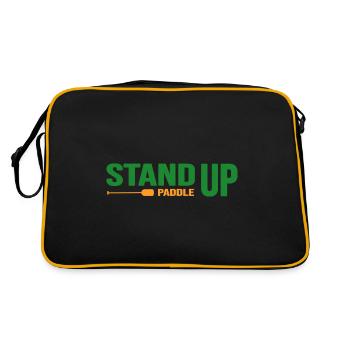 stand up paddle SUP paddle stand up paddleboard - Retro Bag - black/gold - Back