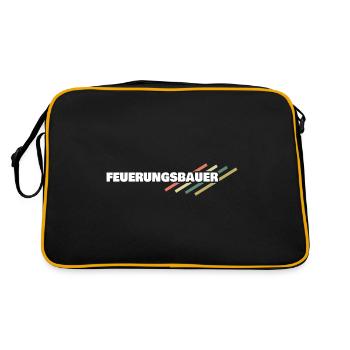 Furnace builders as a workplace - Retro Bag - black/gold - Back