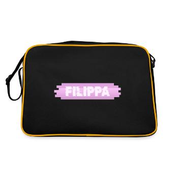 Nom de la femme Filippa - Sac Retro - noir/or - Dos