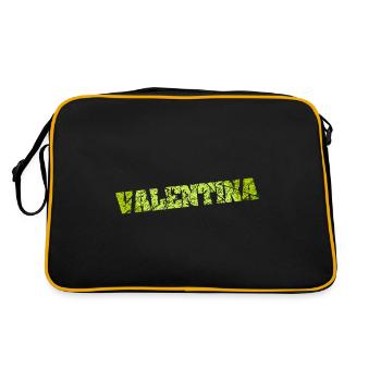 Nom : Valentina - Sac Retro - noir/or - Dos