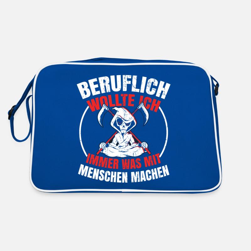 Sensenmann Comedy Lustiges Geschenk Männer Biker Retro Tasche