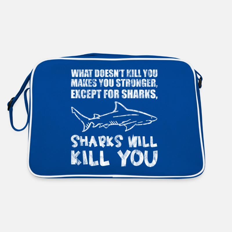 Except For Sharks, Sharks Will Kill You Sac Retro