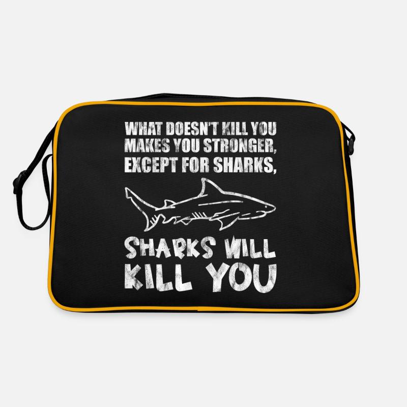 Except For Sharks, Sharks Will Kill You Sac Retro