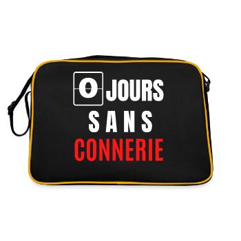 zéro jours sans connerie - Sac Retro - noir/or - Dos