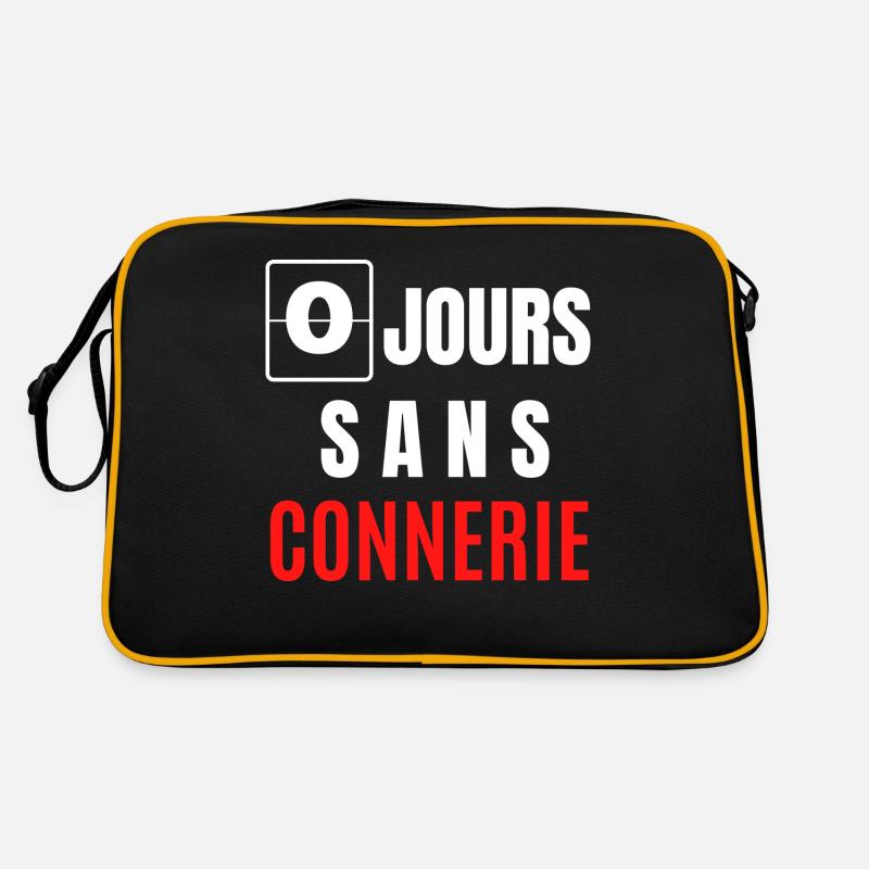 zéro jours sans connerie Sac Retro