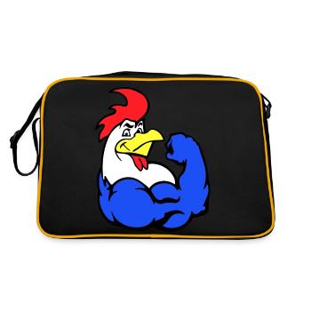 French Rooster - Sac Retro - noir/or - Dos
