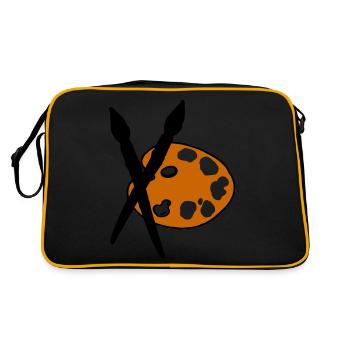 Artist - Painter - Brushes - Retro Bag - black/gold - Back