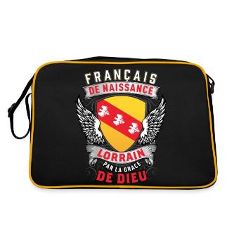 Lorrain Grâce de Dieu - Sac Retro - noir/or - Dos