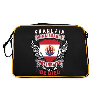 Polynesien Grâce de Dieu - Sac Retro - noir/or - Dos