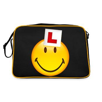 Smiley New Driver - Retro Bag - black/gold - Back