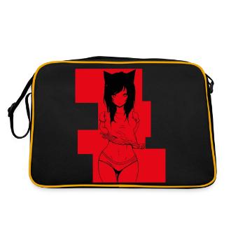 Manga anime - Sac Retro - noir/or - Dos