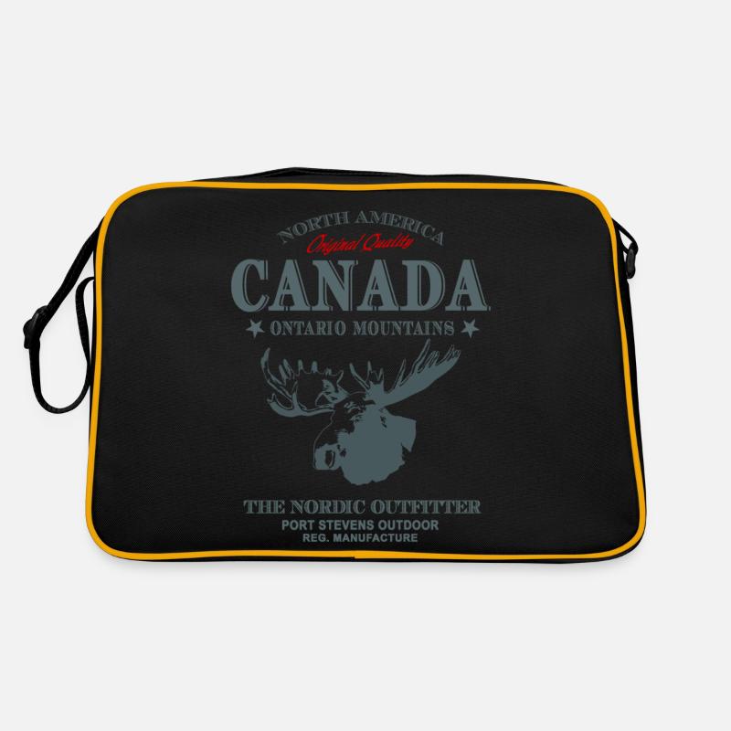 Canada - Moose - Elch Retro Tasche
