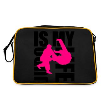 judo is my life - Sac Retro - noir/or - Dos