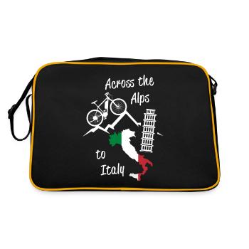 Traversée des Alpes Alpes Italie VTT - Sac Retro - noir/or - Dos