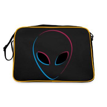 Effet 3D extraterrestre - Sac Retro - noir/or - Dos