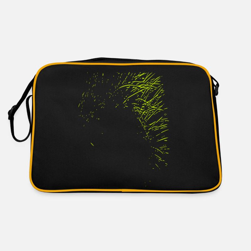 Abstract design / line / green / pattern / nature Retro Bag