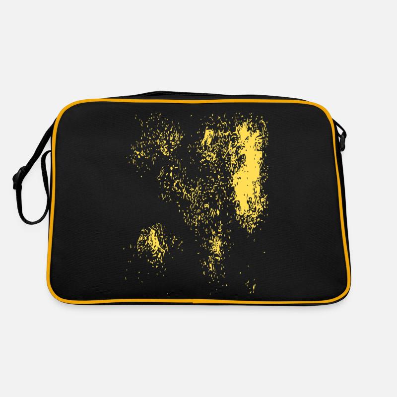Abstract design / gold / line / pattern Retro Bag