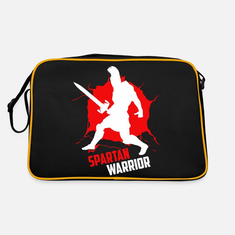 Spartan warrior this is the way - Retro Tasche - Schwarz/Gold
