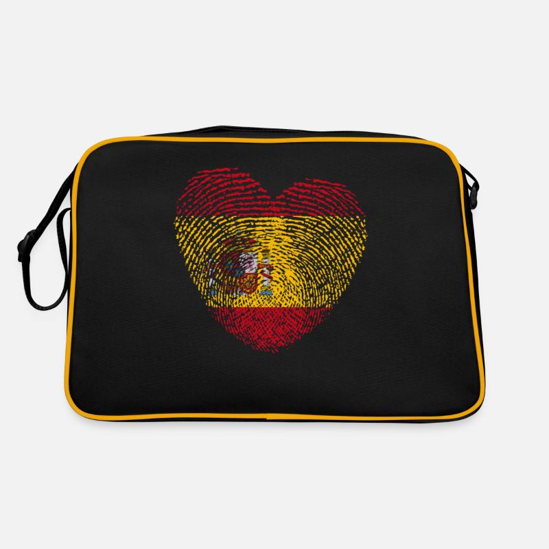 Empreinte digitale du drapeau espagnol Sac Retro