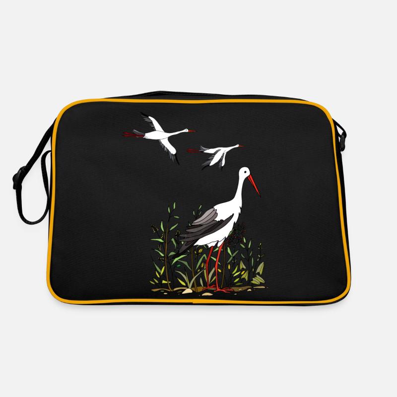 Störche Retro Tasche