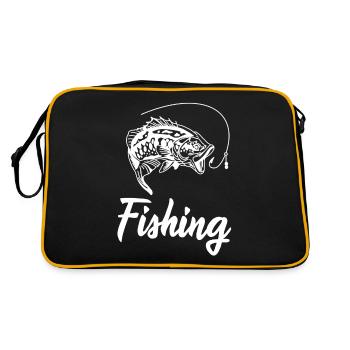 Pêche pêche pêche - Sac Retro - noir/or - Dos