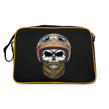 BABER RIDER - Sac Retro - noir/or - Dos