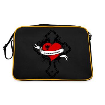 Francfort - Sac Retro - noir/or - Dos