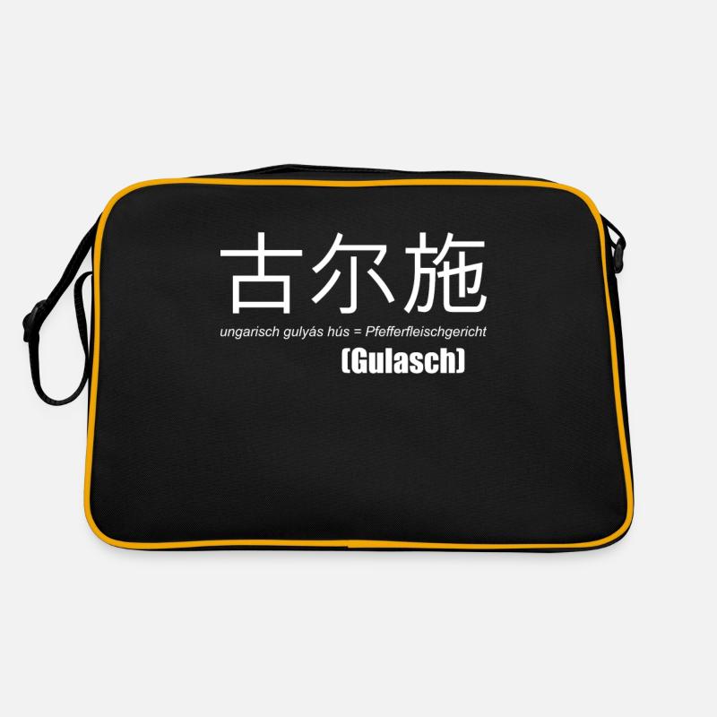 Gulasch lustig chinesisch koch geschenk ungarisch Retro Tasche