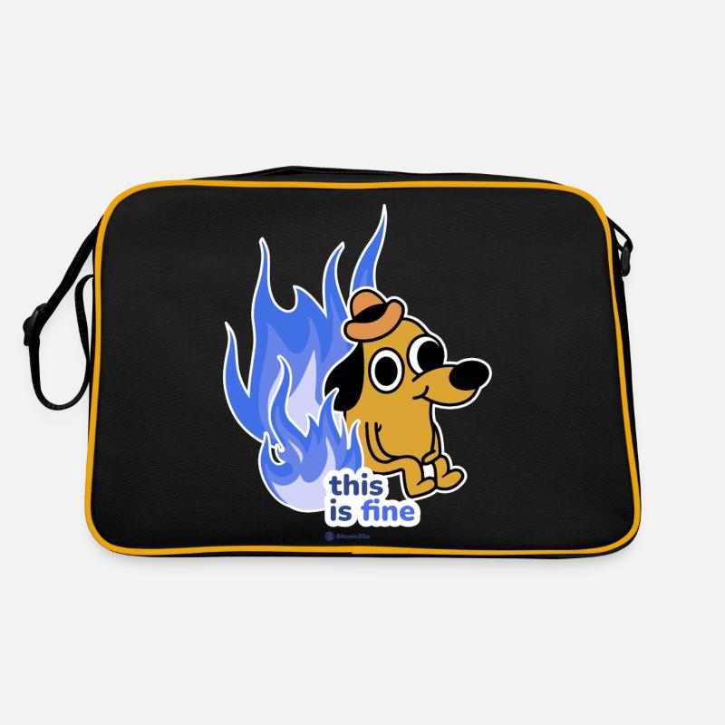 This is fine Retro Tasche