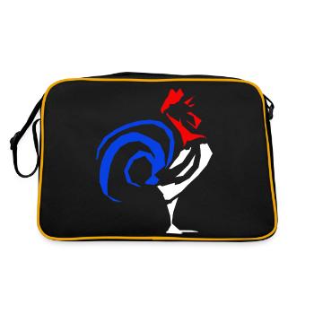 coq français - Sac Retro - noir/or - Dos