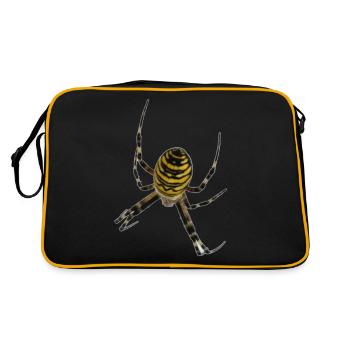 spider - Retro Tasche - Schwarz/Gold - Hinten