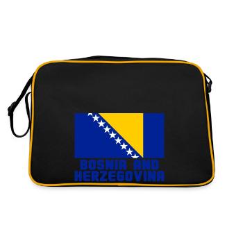 Bosnie-et-Herzégovine - Sac Retro - noir/or - Dos