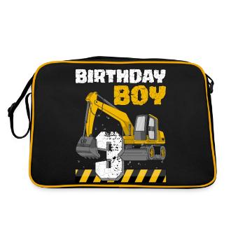 Birthday boys third birthday 3. - Retro Bag - black/gold - Back