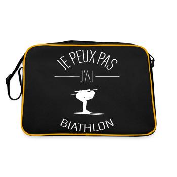 j'peux pas j'ai BIATHLON - Sac Retro - noir/or - Dos
