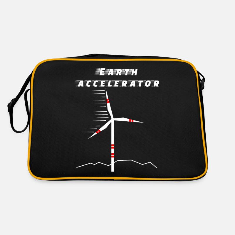 Wind turbine earth accelerator Environment Future Solar Retro Bag