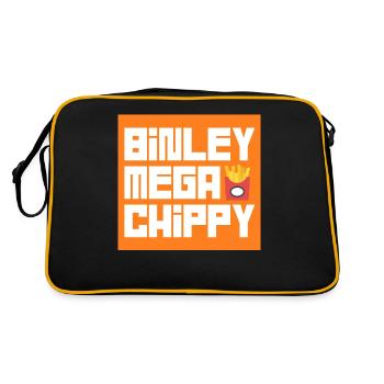 BINLEY Méga chippy - Sac Retro - noir/or - Dos