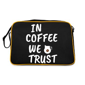 In coffee we trust we trust - Retro Bag - black/gold - Back