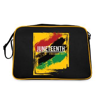 JUNETEENTH - FREEDOM DAY - Retro Bag - black/gold - Back