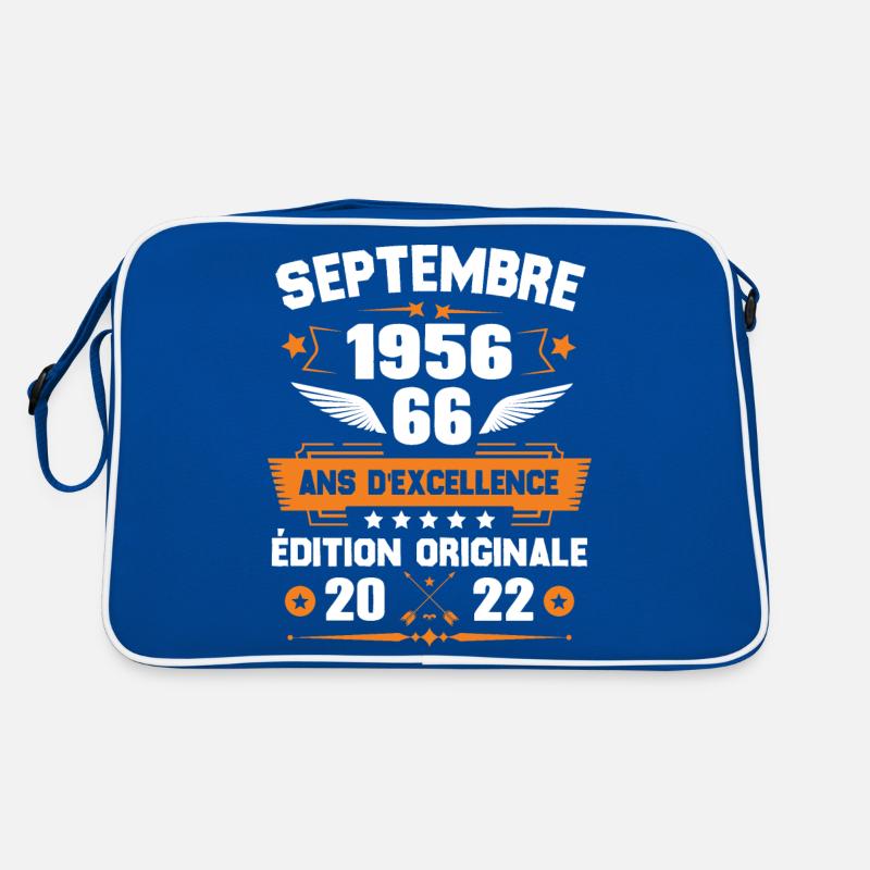 Septembre 1956 Idée cadeau d'anniversaire 66 ans Sac Retro
