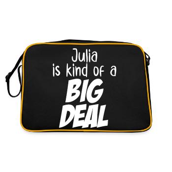 Julia is Kind of a Big Deal - Retro Bag - black/gold - Back