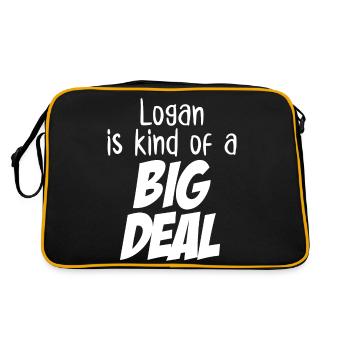 Logan est un peu un gros problème - Sac Retro - noir/or - Dos