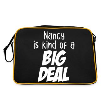 Nancy is Kind of a Big Deal - Retro Bag - black/gold - Back